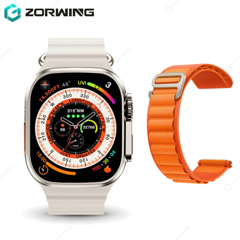 H11 Ultra Smart Watch Men 49Mm GPS NFC Smartwatch Titanium Alloy 173 Sport Mode Fitness Watch for Android IOS with Strap Lock