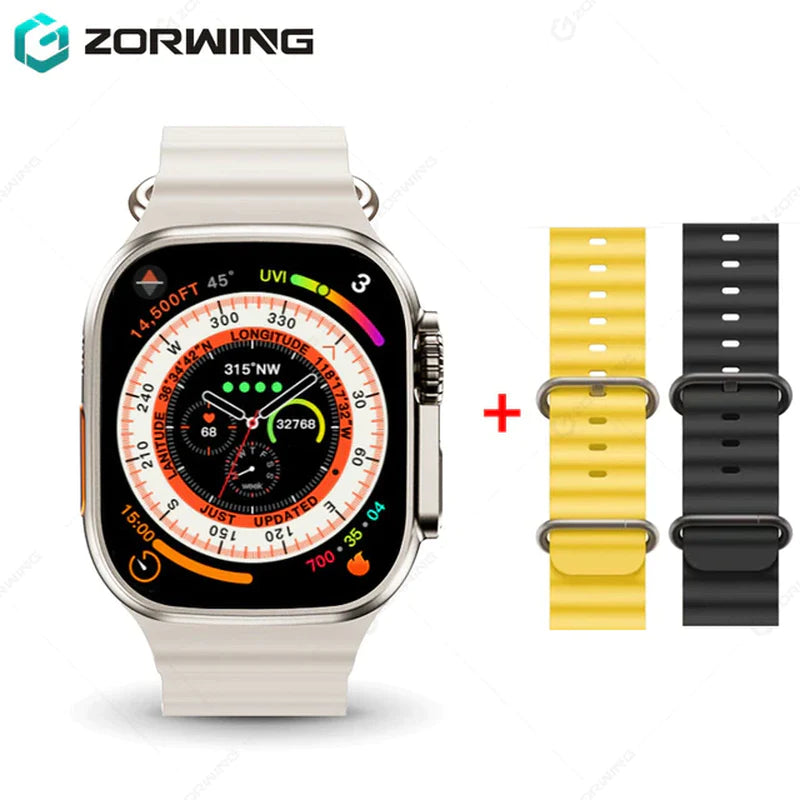 H11 Ultra Smart Watch Men 49Mm GPS NFC Smartwatch Titanium Alloy 173 Sport Mode Fitness Watch for Android IOS with Strap Lock