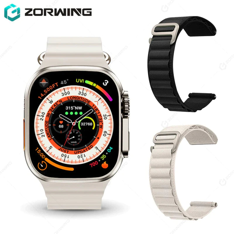 H11 Ultra Smart Watch Men 49Mm GPS NFC Smartwatch Titanium Alloy 173 Sport Mode Fitness Watch for Android IOS with Strap Lock